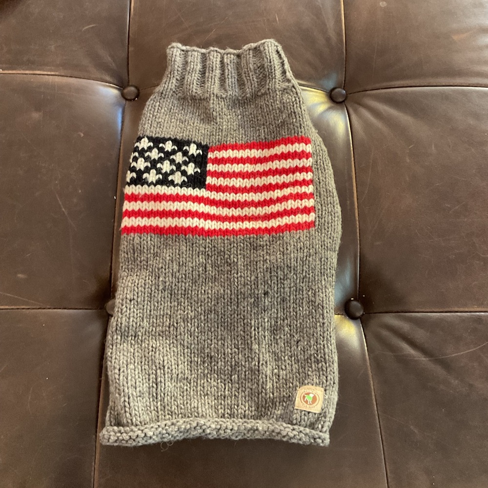 Chilly Dog American Flag Sweater